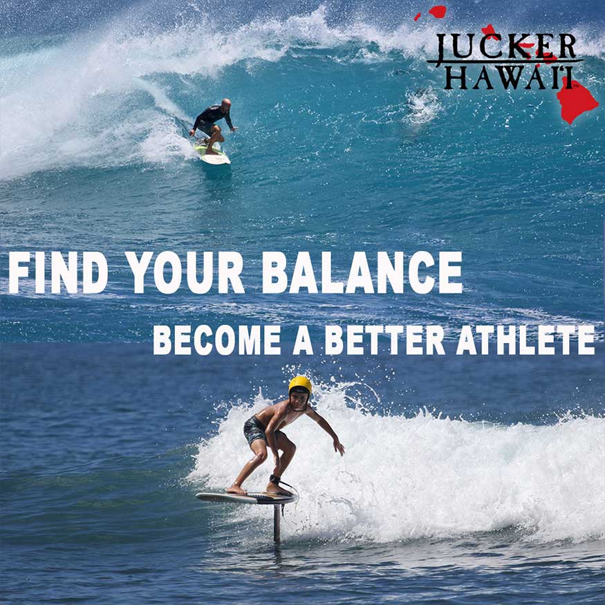 JUCKER HAWAII Balance Board Homerider SURF NALU inkl Rolle 